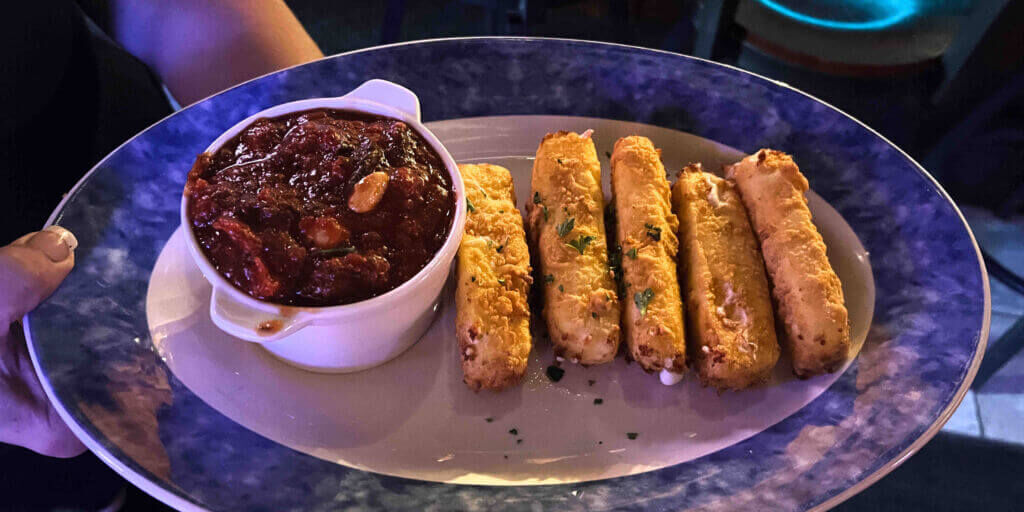 Mozzarella sticks on plate_Blue Water Bay_Melrose_Putnam County_Brandy Jo Hastings